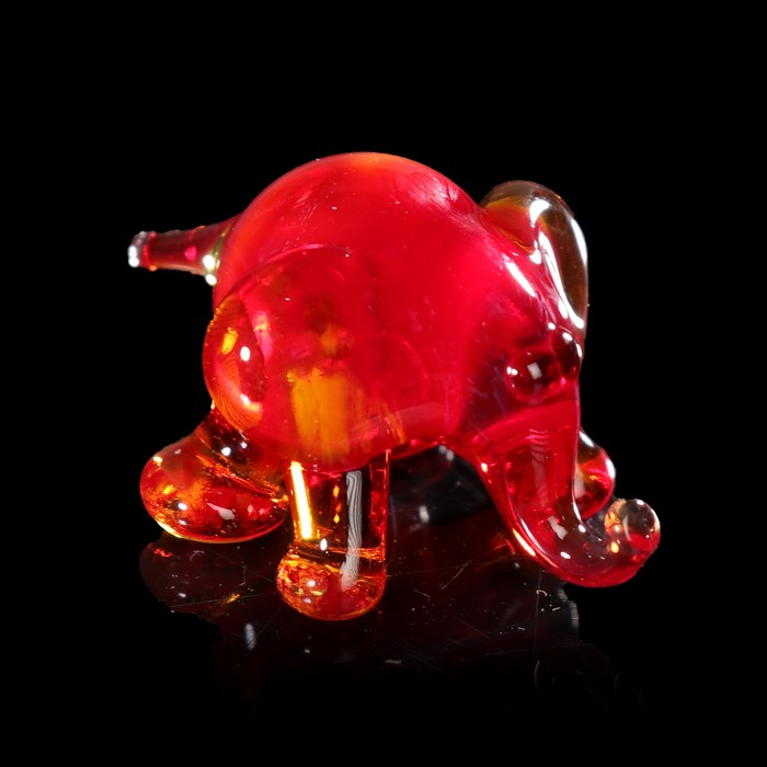 Сувенир стекло микро "Слон" 4х3х2 см  МИКС