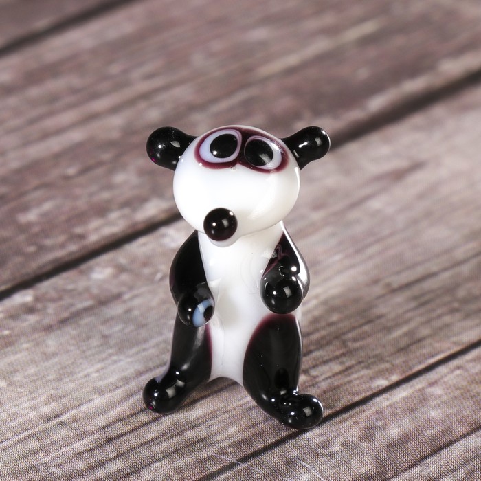 Сувенир стекло микро "Панда"  4х3х3 см