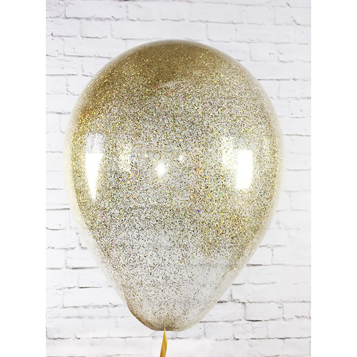 Глиттер "Полоски" лазерный золотой 1,5*0,2 мм, 30 г