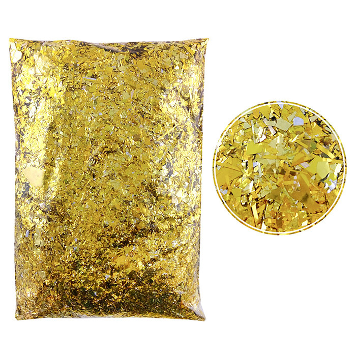 Наполнитель для шара "Конфетти дробленые" цвет золотой, 250г