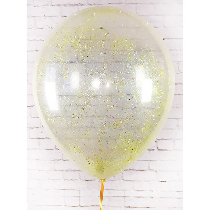 Наполнитель для шара "Конфетти дробленые голография" цвет золотые, 250г