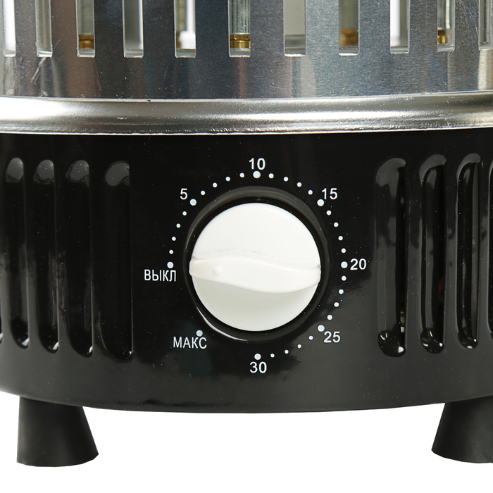 Электро шашлычница КАВКАЗ-4, 1000 Вт, 5 шампур, серебристый