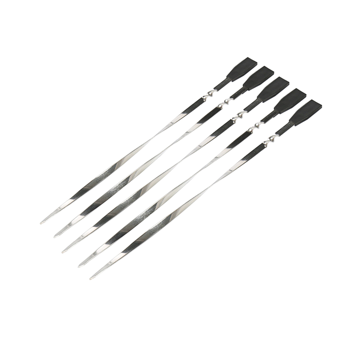 Электро шашлычница КАВКАЗ-4, 1000 Вт, 5 шампур, серебристый