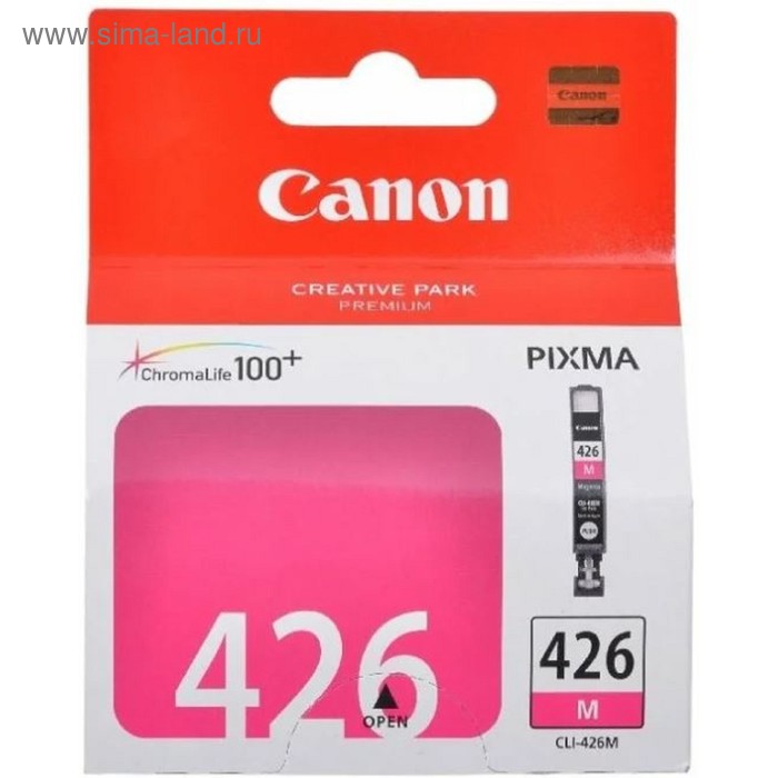 Картридж струйный Canon CLI-426M 4558B001 пурпурный для Canon iP4840/MG5140/MG5240/MG6140/MG8140 1 картридж canon pixma ip4840 mg5140 mg6140 o pgi 425pgbk bk