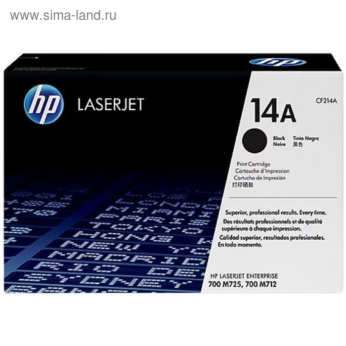 

Картридж HP 14A CF214A для LJ 700/M712 (10000k), черный