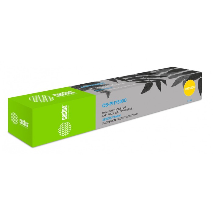 

Картридж Cactus CS-PH7500C 106R01443 Cyan для Xerox Phaser 7500 (17800k), голубой