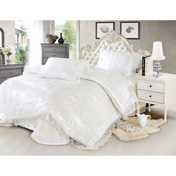 КПБ Cristelle евро, 230х250 см, 200х220 см, 50х70 см-2 шт., жаккард TJ0600-40