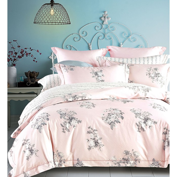 КПБ дуэт, 220х245 см, 160х210 см-2 шт., 50х70 см-2 шт., сатин TS05-X06