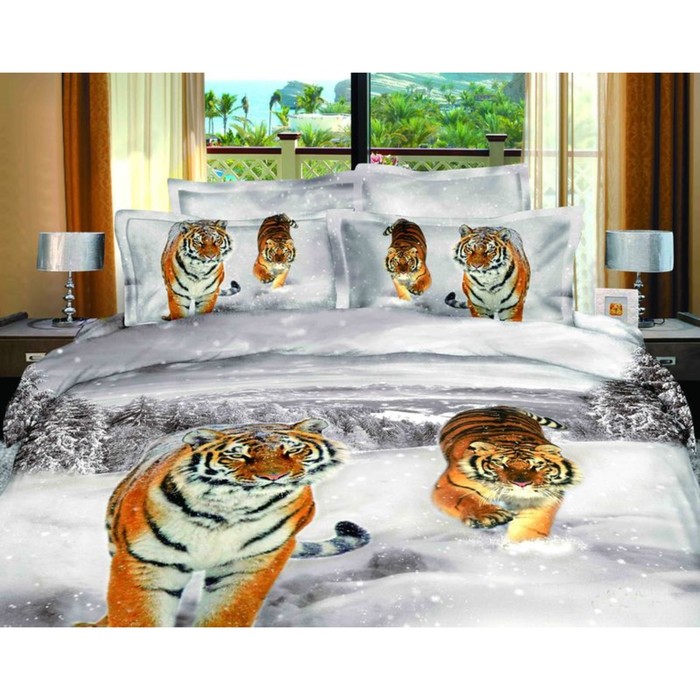 КПБ евро, 220х245 см, 200х220 см, 50х70 см-2 шт., сатин TS03-820