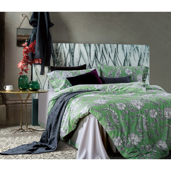 КПБ евро, 250х270 см, 200х220 см, 50х70 см, 70х70 см по 2 шт., мако-сатин TIS07-122