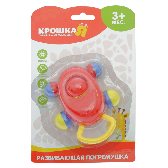 Погремушка «Букашка», цвета МИКС