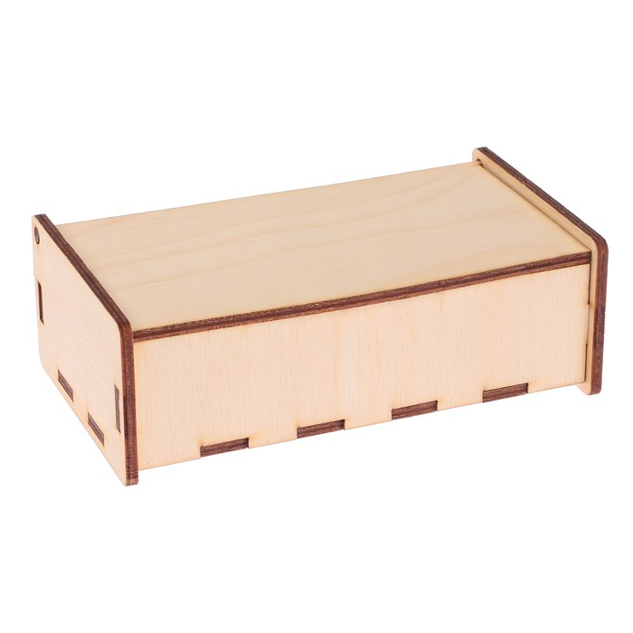 Шкатулка из дерева "Простая №10" 16,5х8х5 см  (набор 6 деталей)