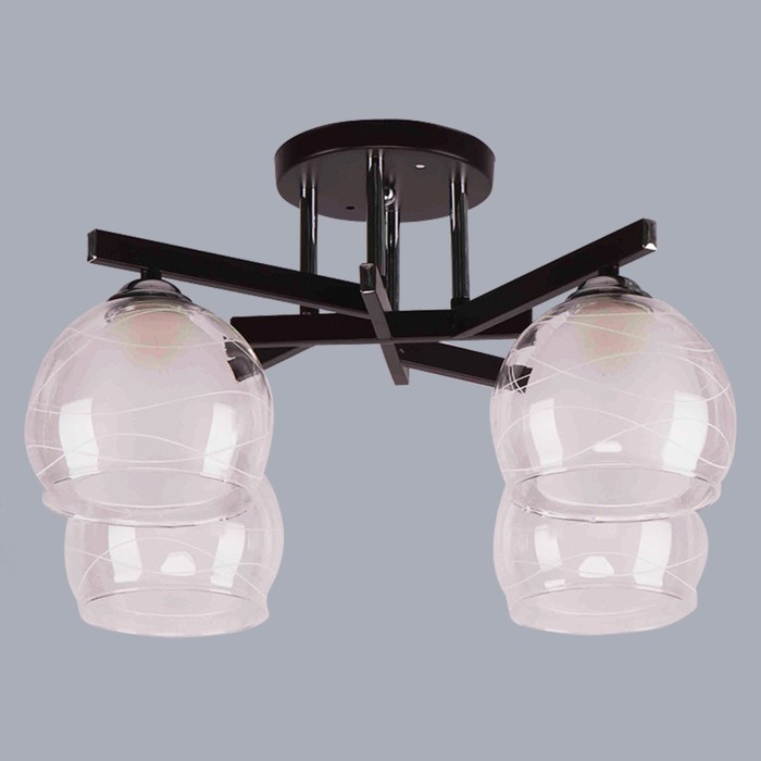 Люстра "Калерия" 4х60Вт E27 коричневый