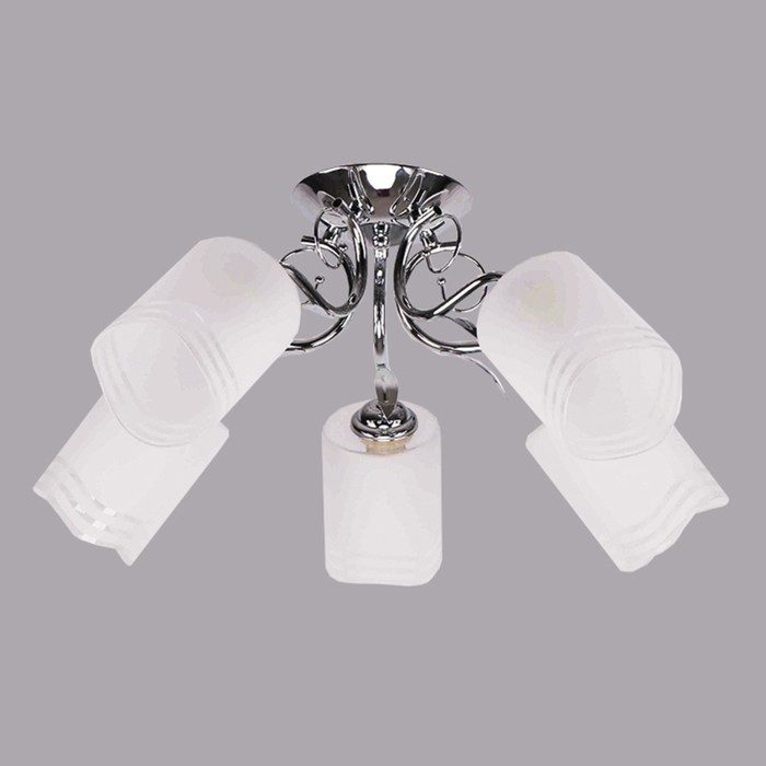 Люстра "Кира " 5х60Вт E27 хром