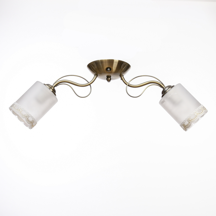 Люстра "Леокадия" 2х60Вт E27 бронза