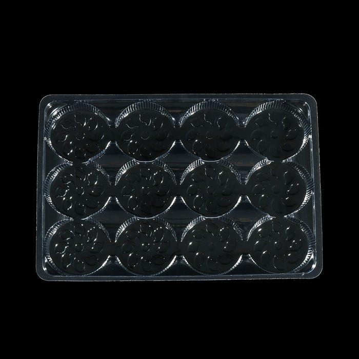 Кюветка ИП-12 h-10, 225*150*20 мм, 12 яч. d-50