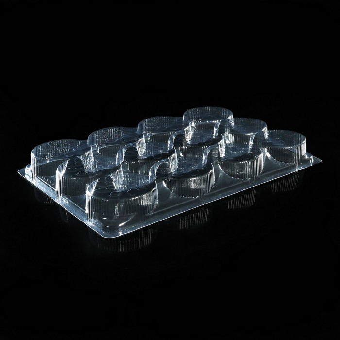 Кюветка ИП-12 h-10, 225*150*20 мм, 12 яч. d-50