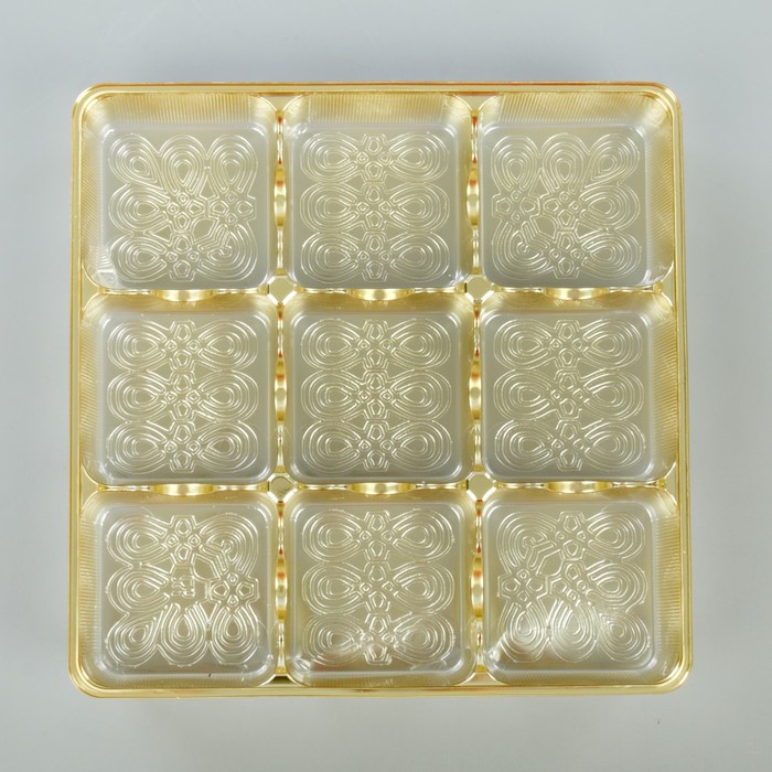 Кюветка ИП-9, 175*175*30 мм, 9 яч. 50*50*h30 мм, цвет золотистый