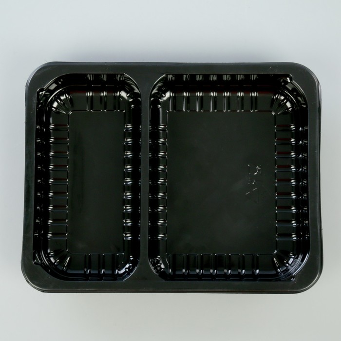 Лоток под запайку, 227*178*35 мм, 350мл/650мл, цвет черный