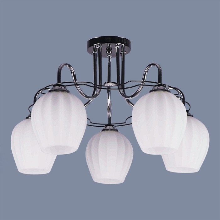 Люстра "Меланья" 5х60Вт E27 хром