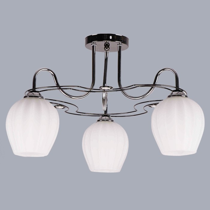 Люстра "Меланья" 3х60Вт E27 хром