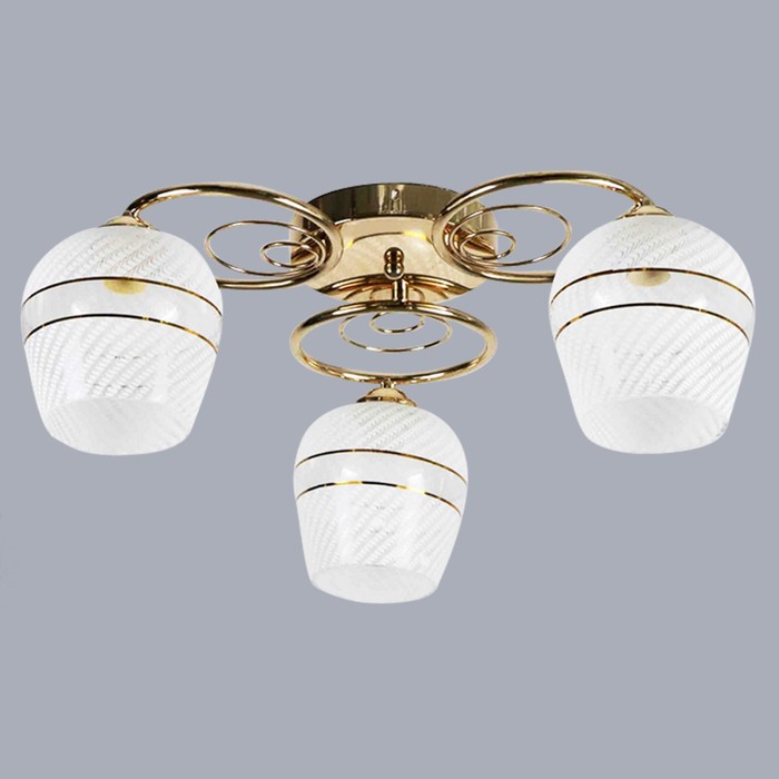 Люстра "Милица " 3х60Вт E27 золото