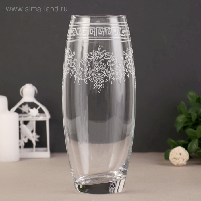 ваза гравированная ностальгия d 7 5см 10х26 см керамикс Ваза гравированная Барокко d-7.5см 10х26 см