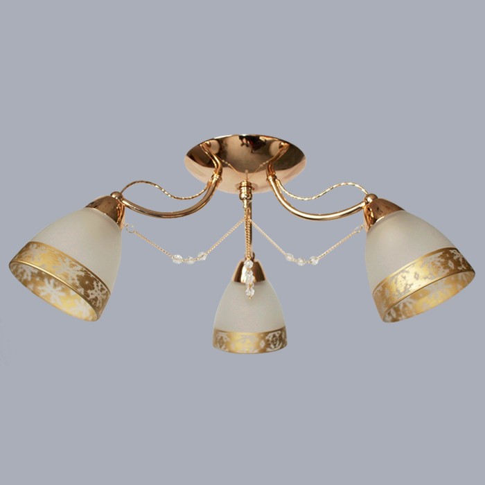 Люстра "Эмма" 3х40Вт E14 золото d55см.