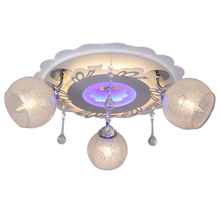 Люстра с ПДУ "Аверилл" 3х60W E27 хром d56см.