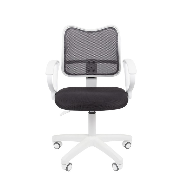 Офисное кресло Chairman 450 LT, белый пластик, ткань серая