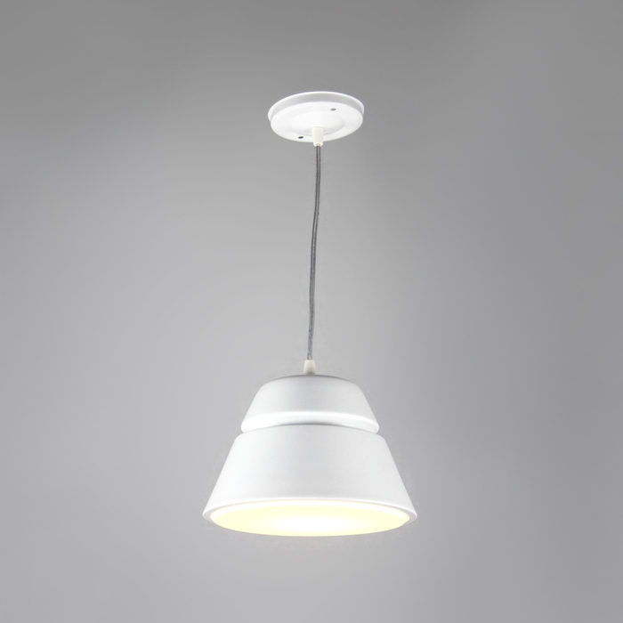 Светильник "Аяла" 1x60Вт E27 белый 18x18x25см