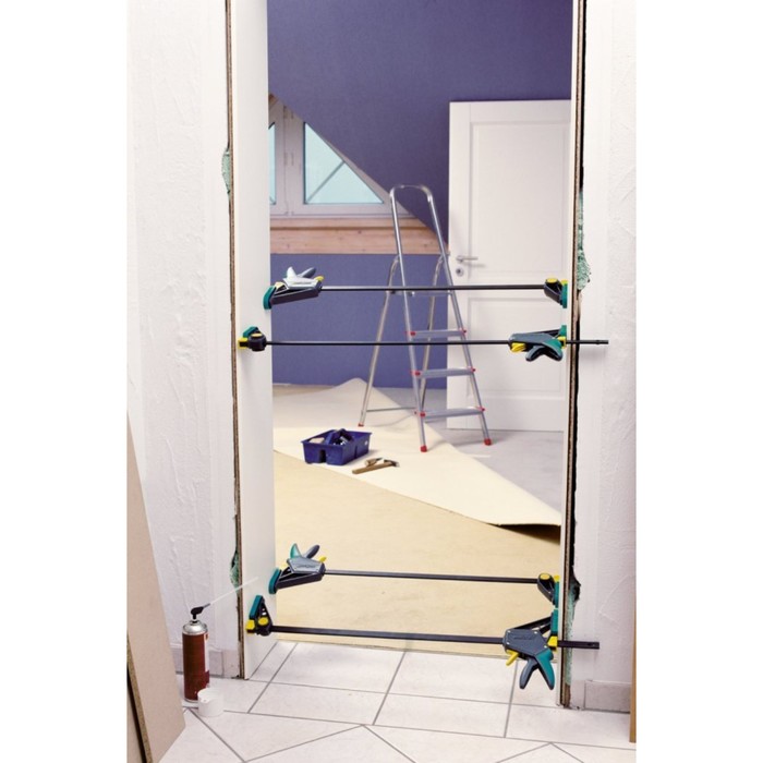 Струбцина Wolfcraft 3031000, диапазон зажима/распора 300/210-560 мм, до 120 кг