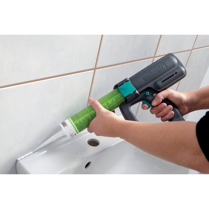 Электронный пистолет для герметика Wolfcraft 4350000, LED - свет, для туб объемом 310 мл