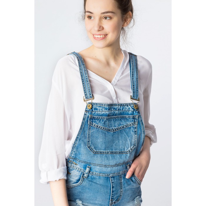 Комбинезон-шорты женский джинсовый 1817, р-р 30