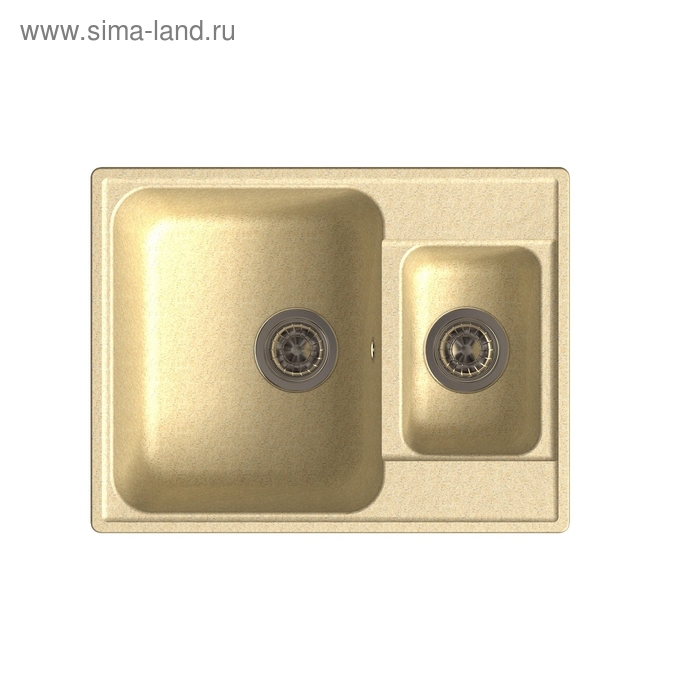 

Мойка кухонная из камня Granfest ECO-09, 620х480 мм, цвет бежевый