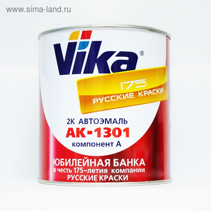 фото Автоэмаль "вика" ак-1301 золотисто-жёлтая 286, 0,85 кг vika