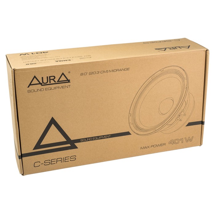 Акустическая система AURA SM-C804 MKII, 20 см, 401 Вт, набор 2 шт