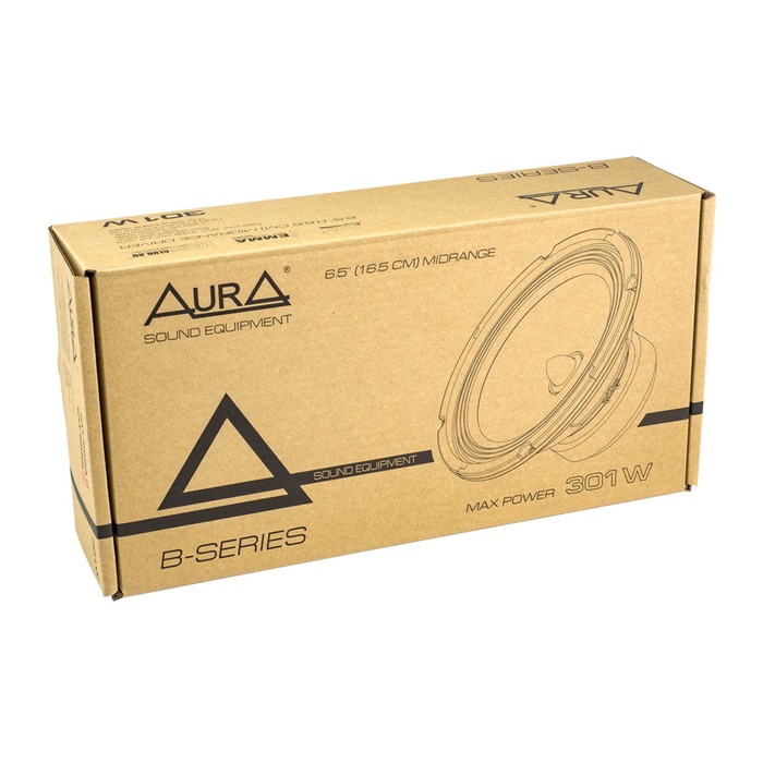 Акустическая система AURA SM-B654, 4 Ом, 16.5 см, 301 Вт, набор 2 шт