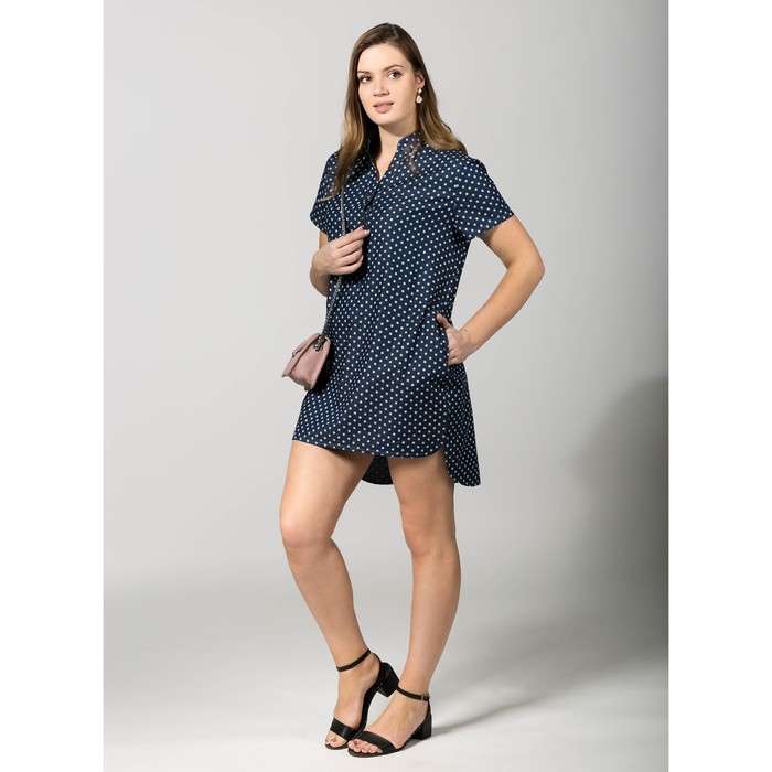 Туника женская 1686 цвет синий, р-р 54 (3XL)