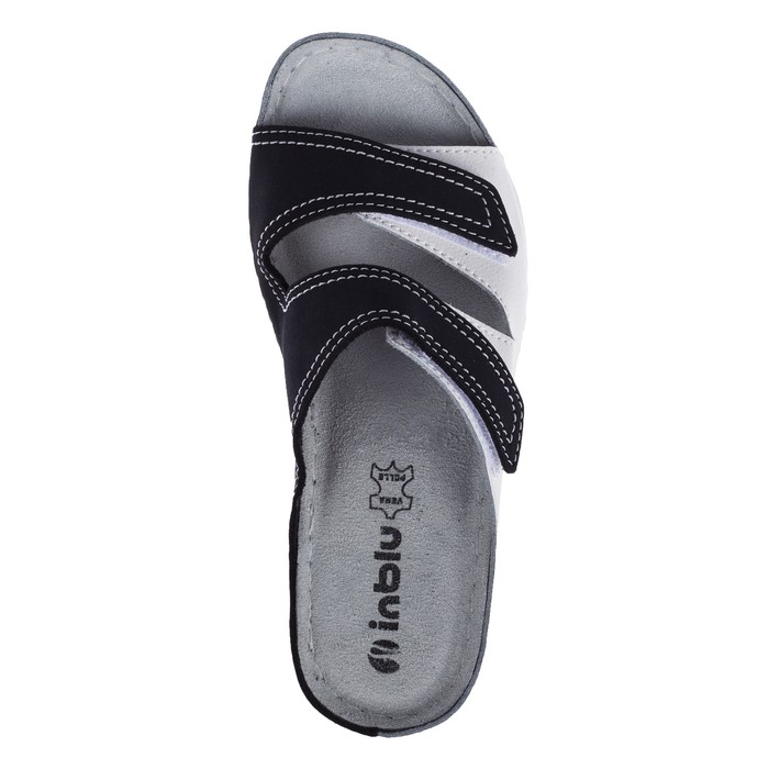 Сабо женские "inblu" арт. AU07BY (AU07BY15), цвет синий -белый, размер 37