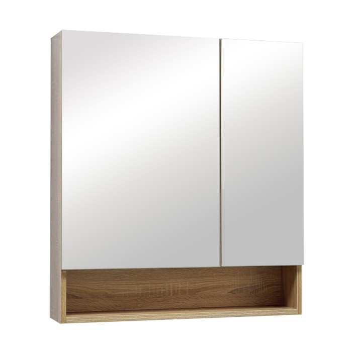 Шкаф-зеркало "Фостер" с нишей, Дуб сонома