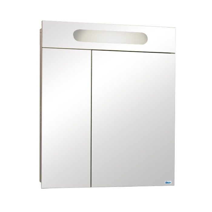 Шкаф-зеркало "Монако 75" с подсветкой, Дуб сонома