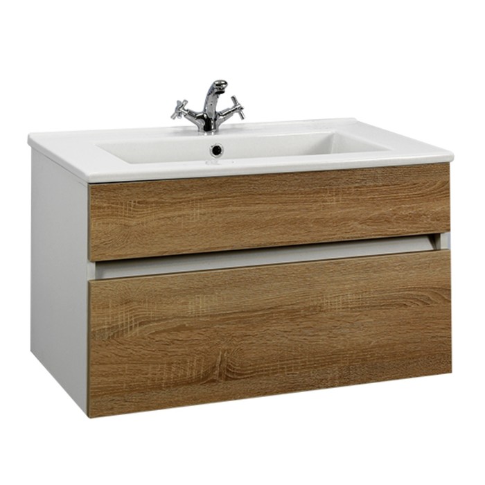 Тумба подвесная "Оскар 75" 1 ящик, Дуб сонома