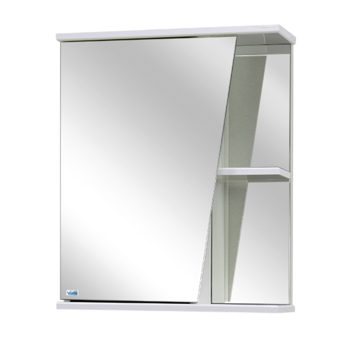 Шкаф-зеркало Астра Левое, Цвет: белый Материал - ЛДСП