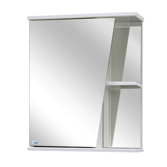 Шкаф-зеркало Астра Правое, Цвет: белый Материал - ЛДСП