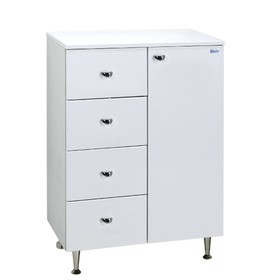 

Комод Крит 60 4 ящика, 1 дверь Цвет: белый глянец 33 см х 60,4 см х 84 см