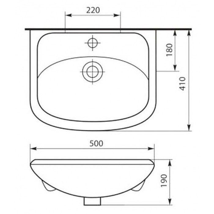 Раковина Уют 50