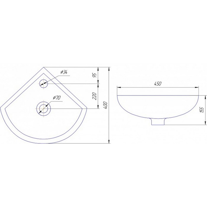 Раковина Элегия угловая