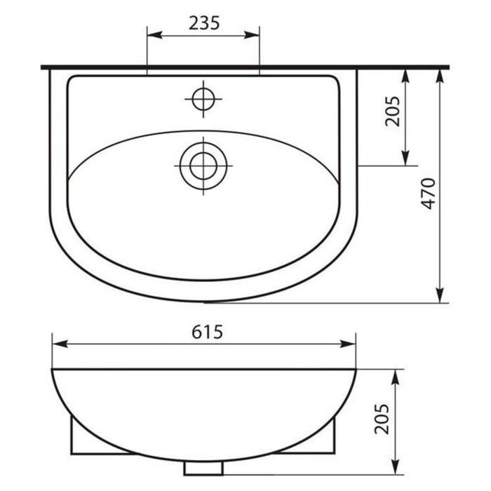 Раковина Уют 60