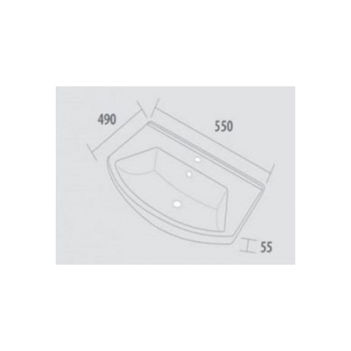 Раковина Альфа 55